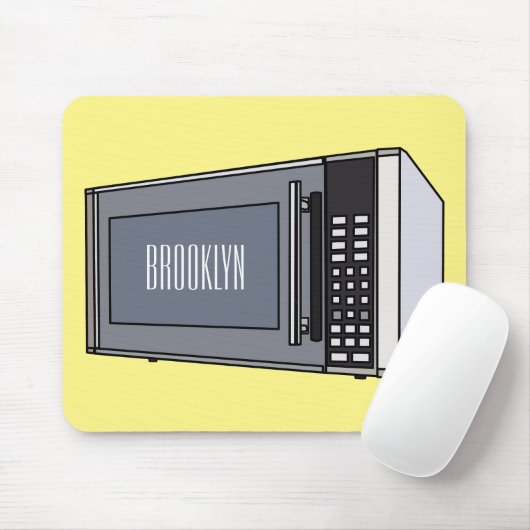 Afbeelding microgolf cartoon muismat (Met muis)