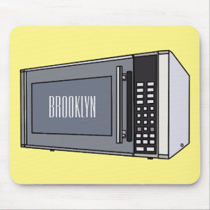 Afbeelding microgolf cartoon muismat