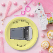 Afbeelding microgolf cartoon papieren bordje (Feest)