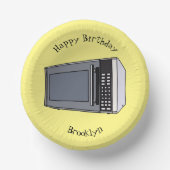 Afbeelding microgolf cartoon papieren kommen (Voorkant)