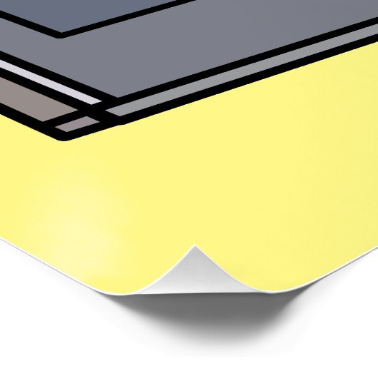 Afbeelding microgolf cartoon perfect poster (Hoek)