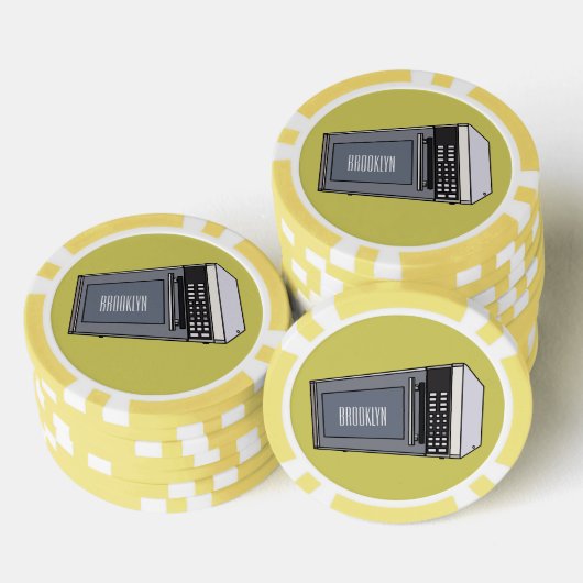 Afbeelding microgolf cartoon poker chips (Opstapeling)