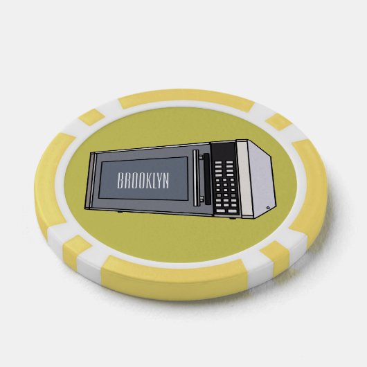 Afbeelding microgolf cartoon poker chips (Enkel)