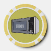 Afbeelding microgolf cartoon poker chips (Achterkant)