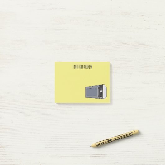 Afbeelding microgolf cartoon post-it® notes (Op bureau)