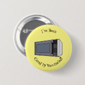 Afbeelding microgolf cartoon ronde button 5,7 cm (Voorkant /achterkant)