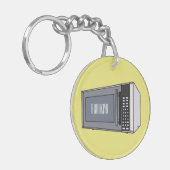 Afbeelding microgolf cartoon sleutelhanger (Voorkant Links)