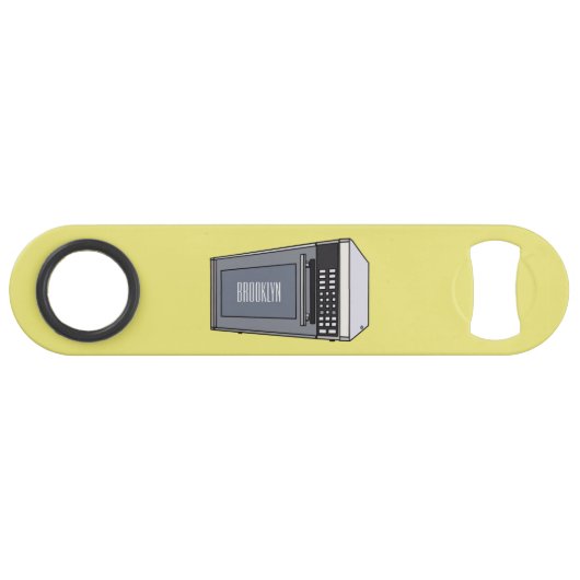 Afbeelding microgolf cartoon speed flessenopener (Voorkant (Horizontaal))