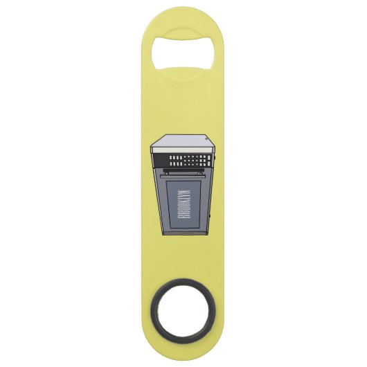 Afbeelding microgolf cartoon speed flessenopener (Voorkant)