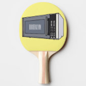 Afbeelding microgolf cartoon tafeltennisbatje (Achterkant)