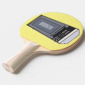 Afbeelding microgolf cartoon tafeltennisbatje (Voorkant Gekanteld)