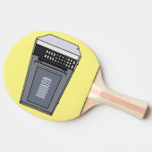 Afbeelding microgolf cartoon tafeltennisbatje (Zijkant)