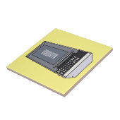 Afbeelding microgolf cartoon tegeltje (Zijkant)