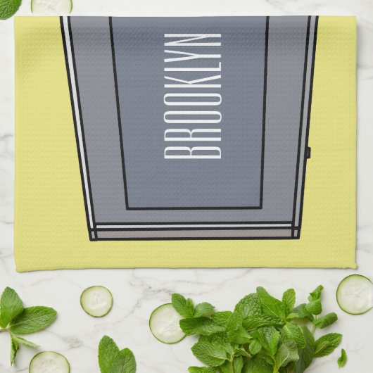 Afbeelding microgolf cartoon theedoek (Gevouwen)