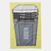 Afbeelding microgolf cartoon theedoek (Verticaal)