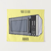 Afbeelding microgolf cartoon wandkleed (Voorkant (horizontaal))