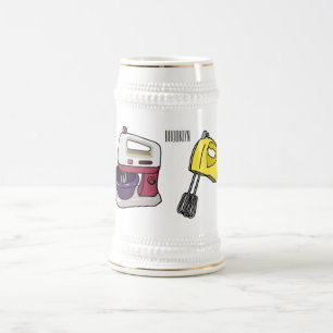 Afbeelding mixer cartoon bierpul
