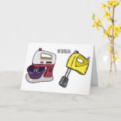 Afbeelding mixer cartoon kaart (Gele Bloem)