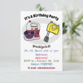 Afbeelding mixer cartoon kaart (Staand voorkant)