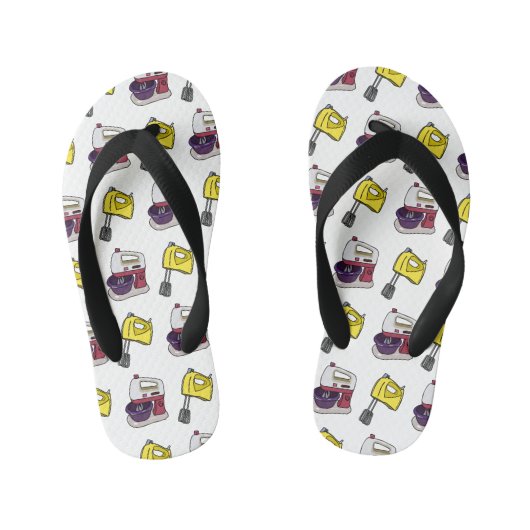 Afbeelding mixer cartoon kinder teenslippers (Voetbed)