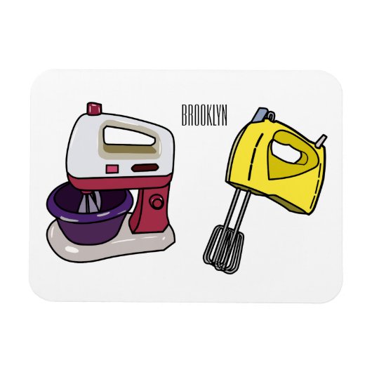 Afbeelding mixer cartoon magneet (Horizontaal)