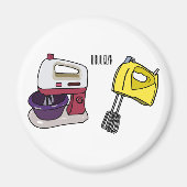 Afbeelding mixer cartoon magneet (Voorkant)