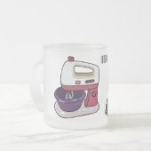 Afbeelding mixer cartoon matglas koffiemok (Voorkant links)