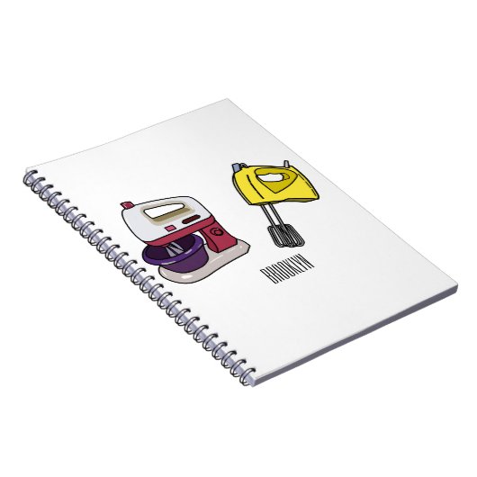 Afbeelding mixer cartoon notitieboek (Rechterzijde)