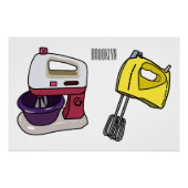 Afbeelding mixer cartoon perfect poster (Voorkant)