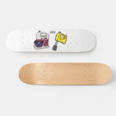 Afbeelding mixer cartoon persoonlijk skateboard (Horizontaal)
