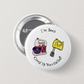 Afbeelding mixer cartoon ronde button 5,7 cm (Voorkant /achterkant)