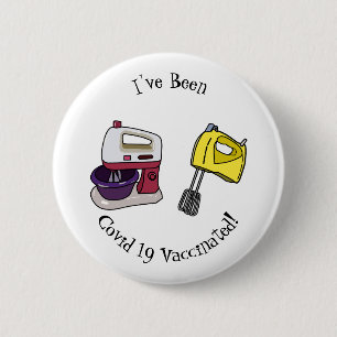 Afbeelding mixer cartoon ronde button 5,7 cm