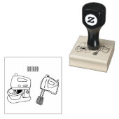 Afbeelding mixer cartoon rubberstempel (Gestempeld)