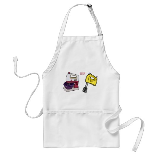 Afbeelding mixer cartoon standaard schort (Voorkant)