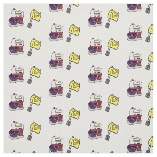 Afbeelding mixer cartoon stof (Swatch)