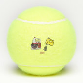 Afbeelding mixer cartoon tennisballen (Achterkant)