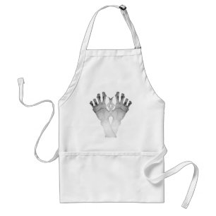 afbeelding monsterhanden voor Halloween Standaard Schort
