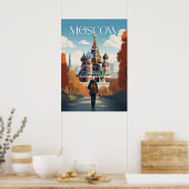 Afbeelding - Moscow - Russia - Saint Basil's Cathe Poster (Keuken)
