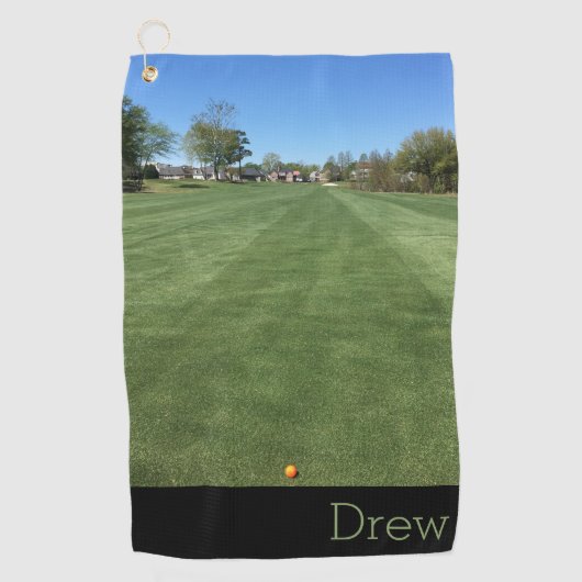 Afbeelding naam Persoonlijke foto Golfhanddoek (Voorkant)