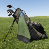 Afbeelding naam Persoonlijke foto Golfhanddoek (Groen)