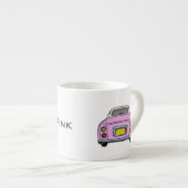 Afbeelding Naam Roze figaro Car Espresso Cup Kop (Voorkant rechts)