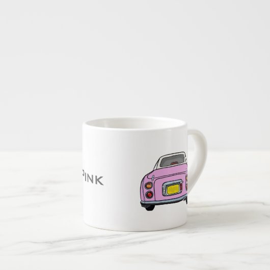 Afbeelding Naam Roze figaro Car Espresso Cup Kop (Voorkant rechts)