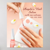 Afbeelding Nail Salon Winkelhandjes personaliseren Poster (Voorkant)