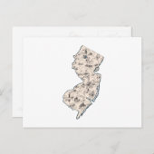 Afbeelding New Jersey - Antiek overzicht Briefkaart (Voorkant / Achterkant)
