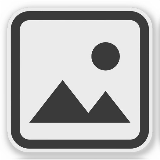 Afbeelding niet gevonden sticker (Voorkant)