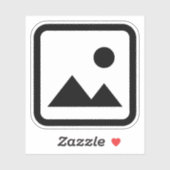 Afbeelding niet gevonden sticker (Vel)