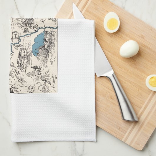  Afbeelding North Dakota Theedoek (Quarter Fold)