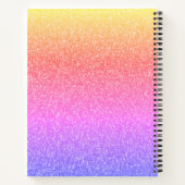 Afbeelding Notitieboek met glitter en boog (Achterkant)