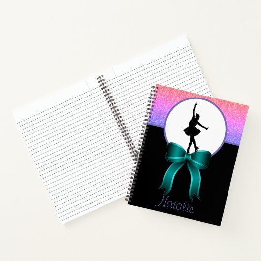 Afbeelding Notitieboek met glitter en boog (Binnen)