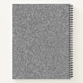 Afbeelding Notitieboek met glitter en boog (Achterkant)